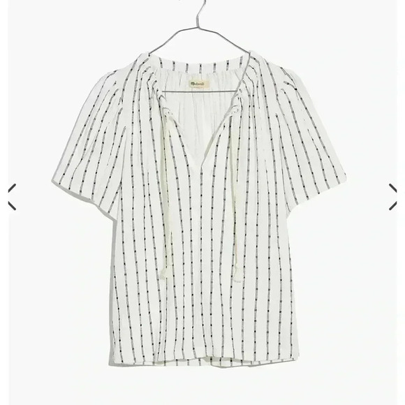 Madewell Tie-Neck Tunic Top NEW - Picture 5 of 6